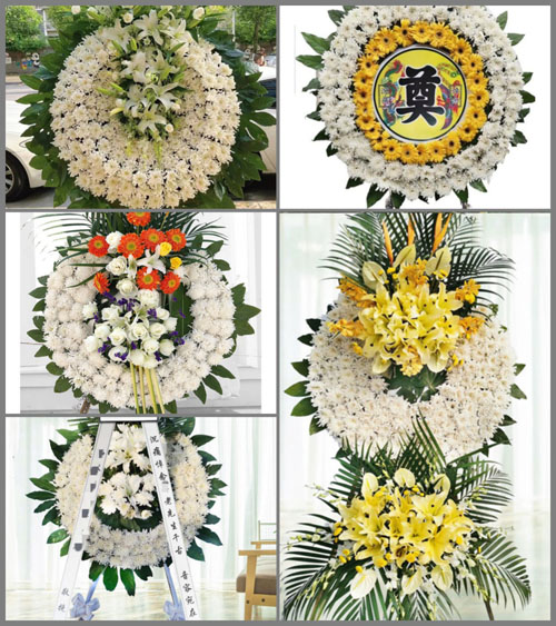 山东青岛李沧区虎山路街道花圈速递